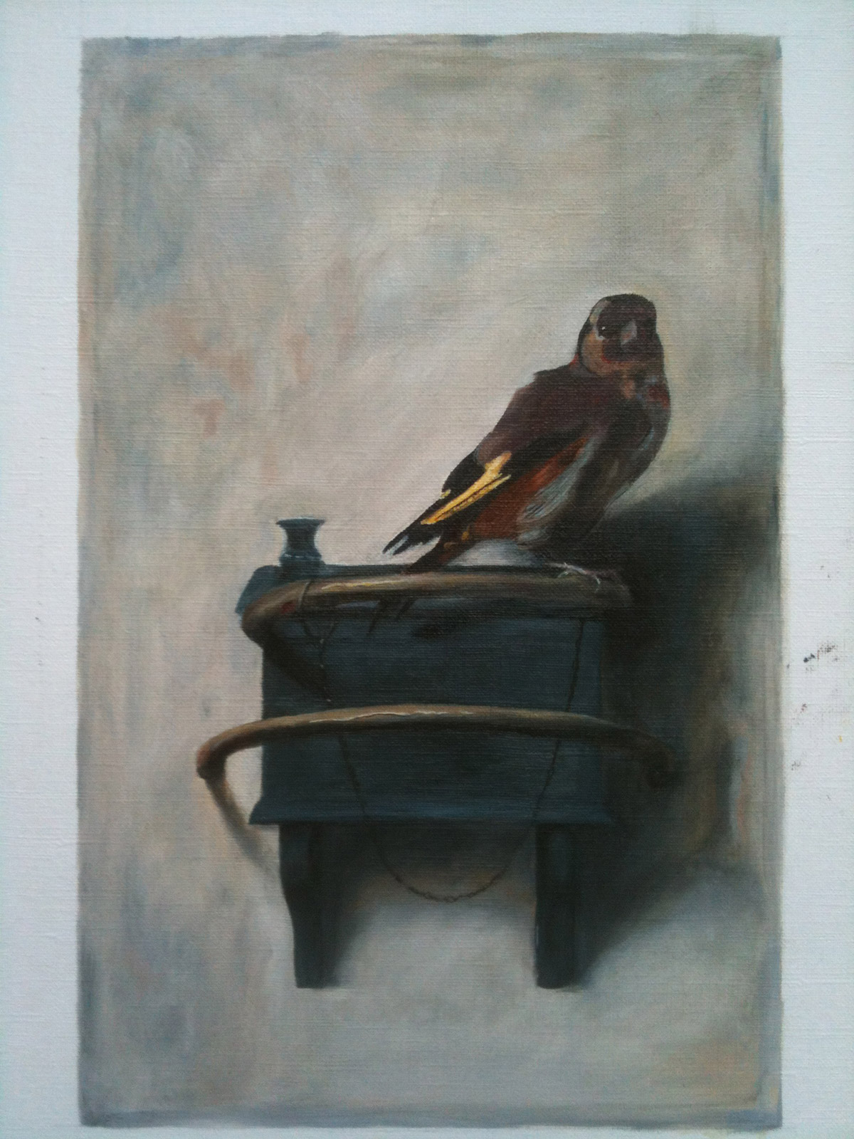 The Goldfinch, after Carel Fabritius