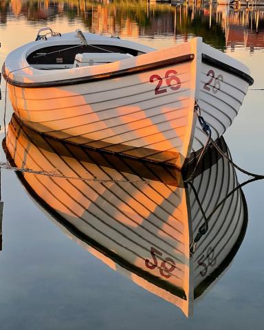 Rowing Boat at sunset